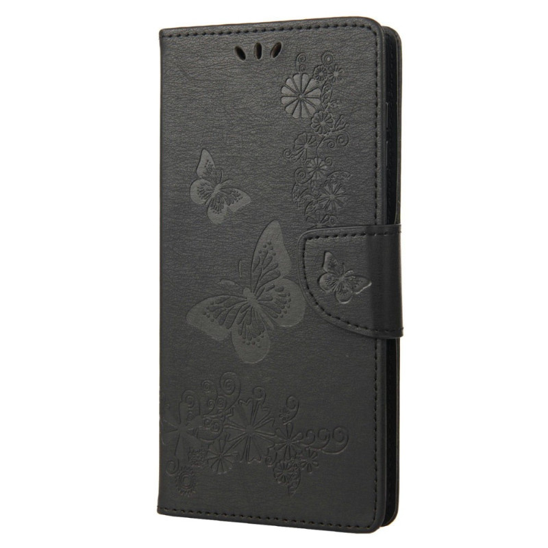 Moto G82 5G / G52 The
ather Style Case Butterflies