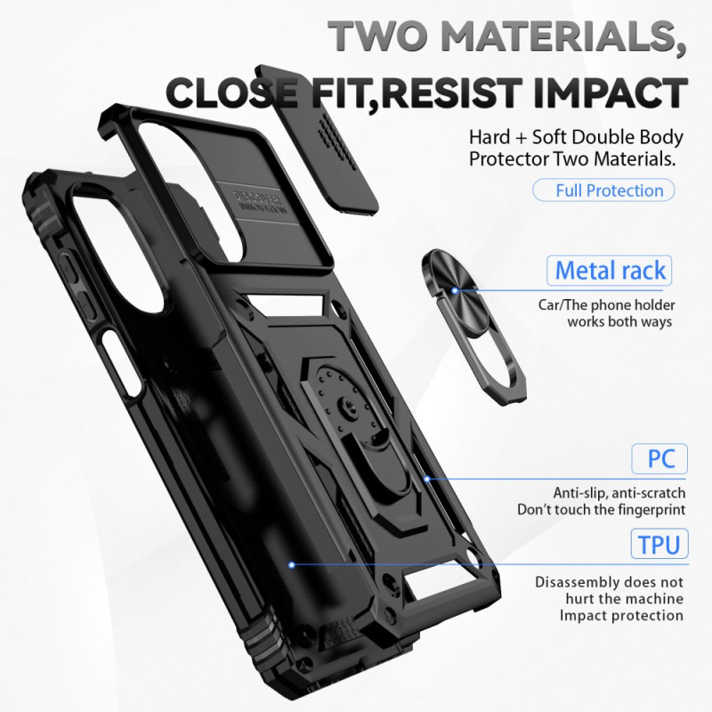 Multifunctional Phone Cover, Magnetic Closure Anti Fingerprint