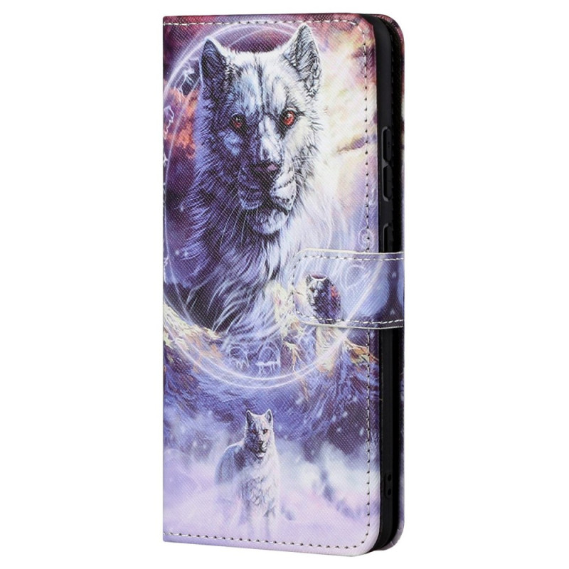 Moto G62 5G Snow Wolf Strap Case