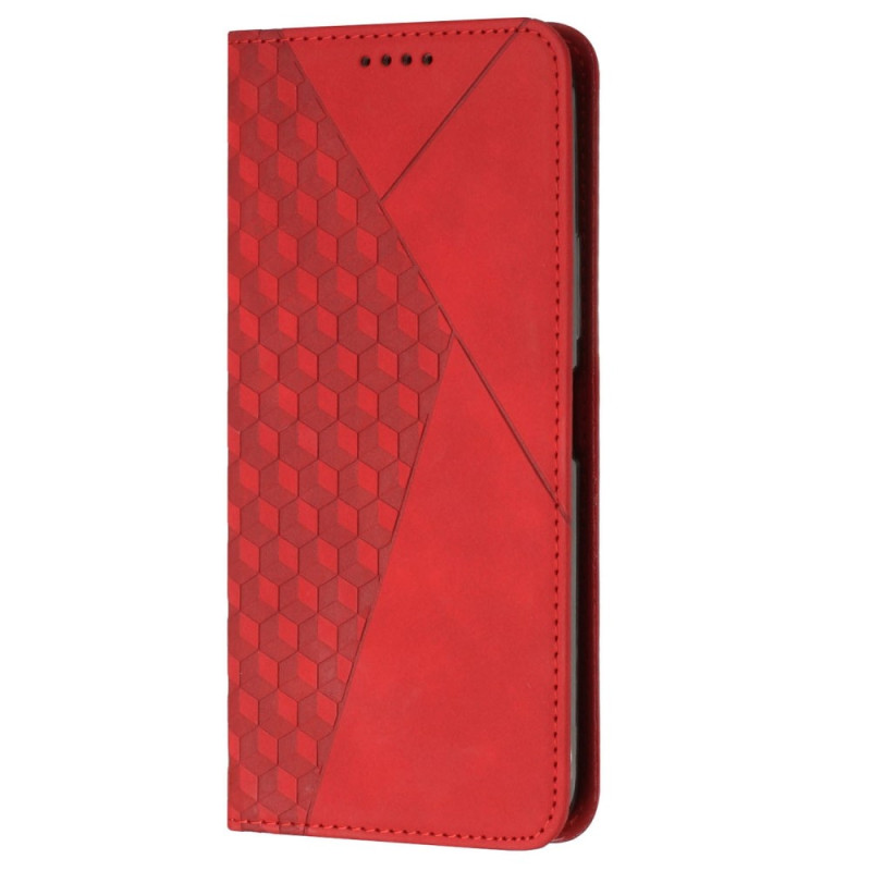 Flip Cover Moto G62 5G The
ather Style Discreet Pattern