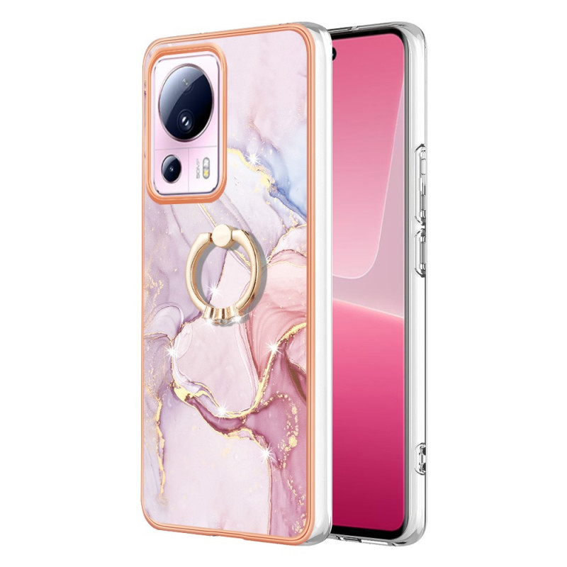 Xiaomi 13 Lite Marble Style Case with Support Ring