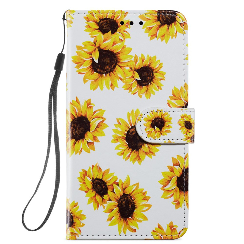 E13 Little Sunflowers Motorbike Cover with Strap