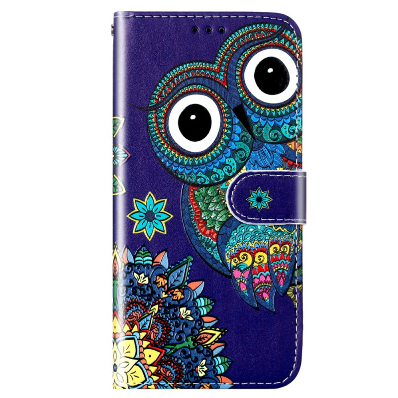 Moto E13 Graphic Owl Strap Case