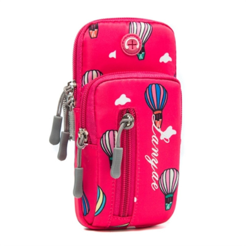 Hot Air Balloon Printed Mobile Phone Cuff and Carrying Case
