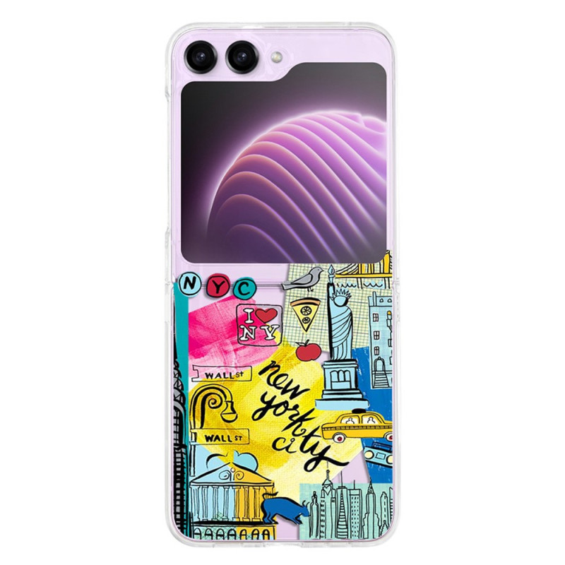 Samsung Galaxy Z Flip 5 Transparent Case New York