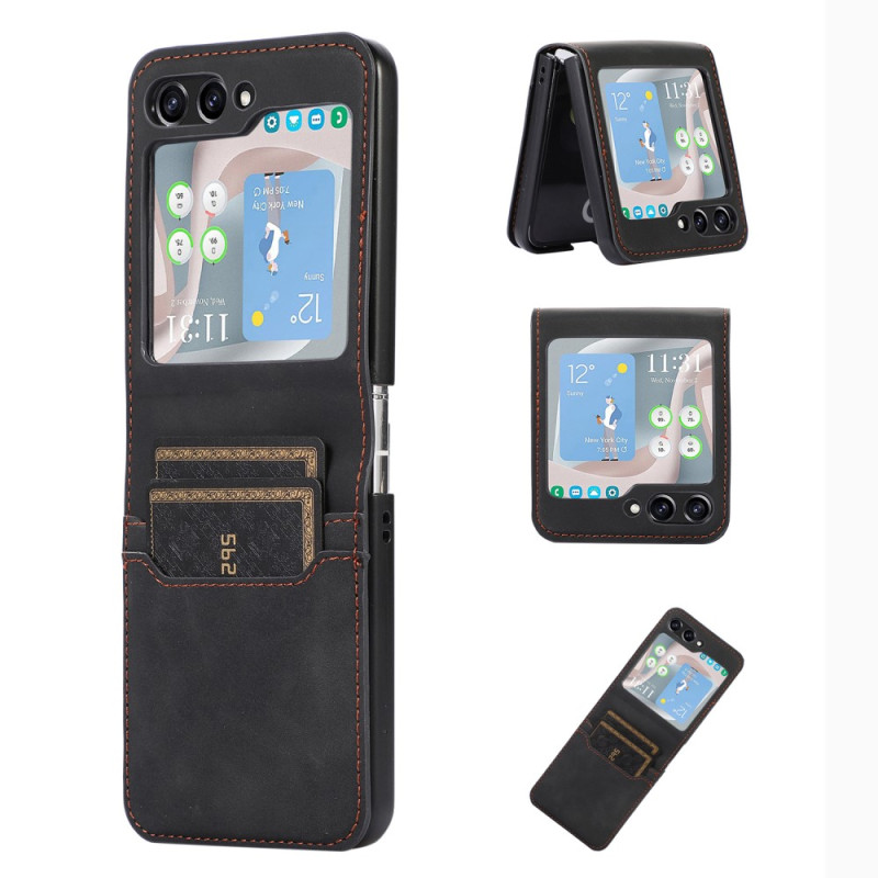 Samsung Galaxy Z Flip 5 The
ather Effect Retro Card Case