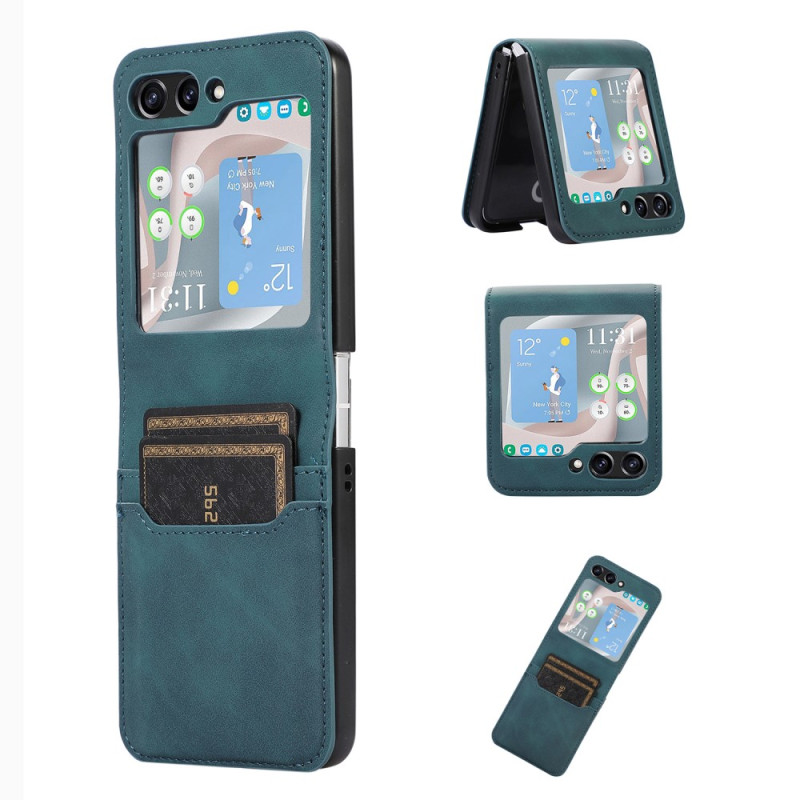 Samsung Galaxy Z Flip 5 The
ather Effect Retro Card Case