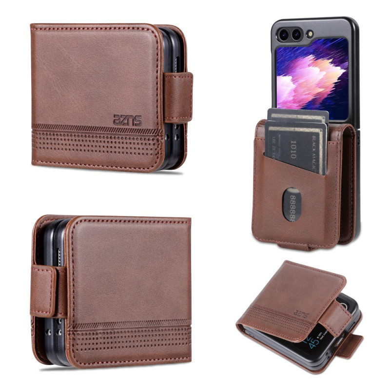 Étui Samsung Galaxy Z Flip 5 Effet Cuir AZNS