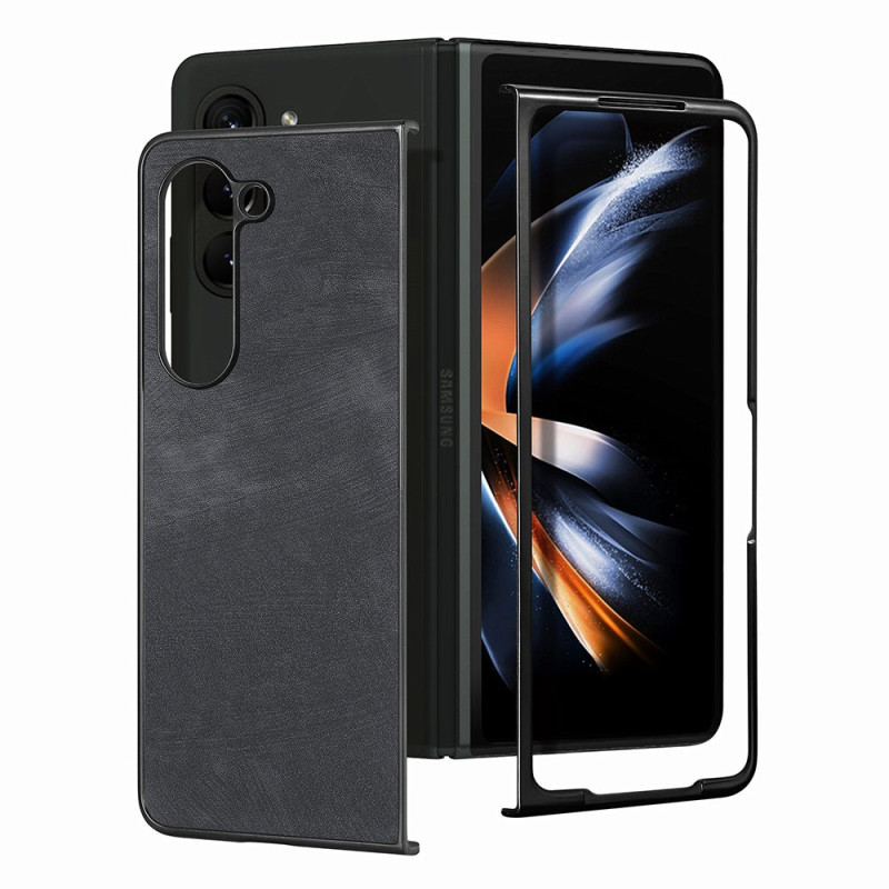 Samsung Galaxy Z Fold 5 Vintage Case with Tempered Glass Screen