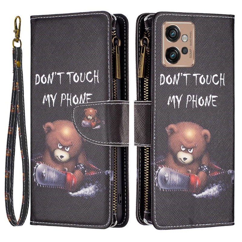 Moto G32 Wallet Case Dangerous Bear