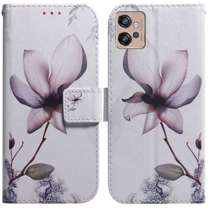 Moto G32 Pink Flower Case