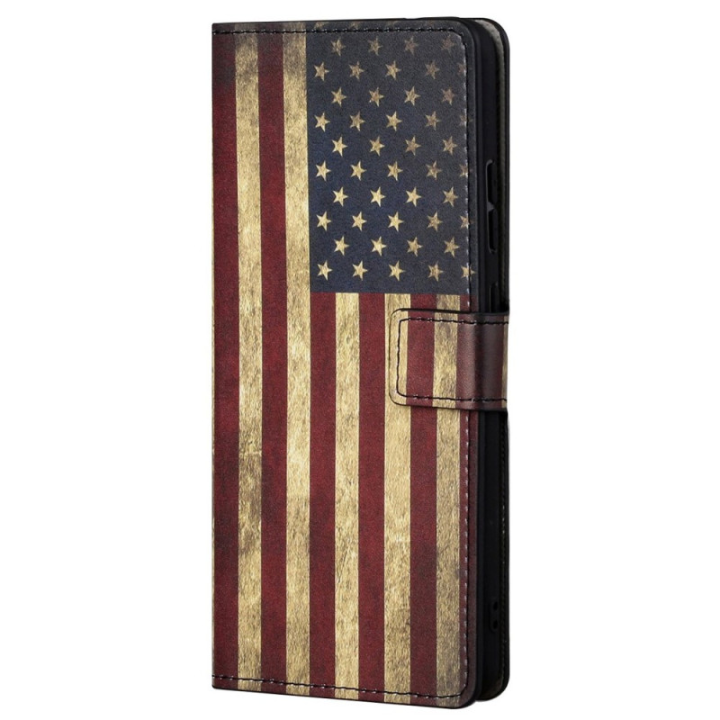 Vintage USA Flag G42 Motorcycle Cover