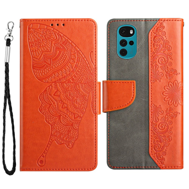 Moto G22 / E32s Two-tone Butterfly Cover
