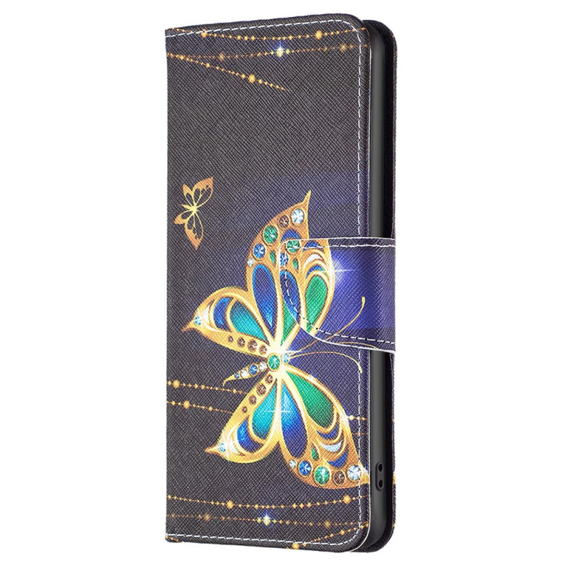 Xiaomi Redmi 12 Gold Butterfly Case