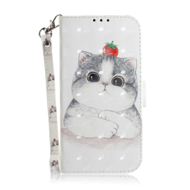 Xiaomi Redmi 12 Graphic Cat Strap Case
