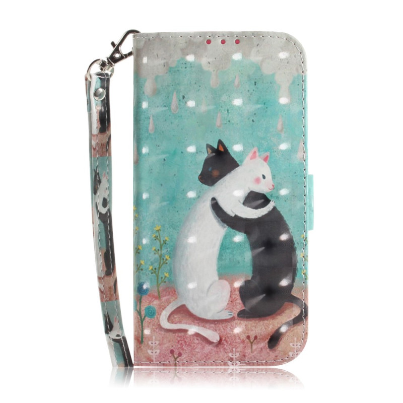 Case Xiaomi Redmi 12 Cat White Cat Black