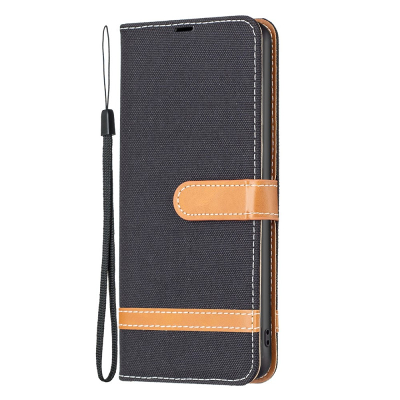 Xiaomi Redmi 12 Fabric and The
ather Effect Strap Case