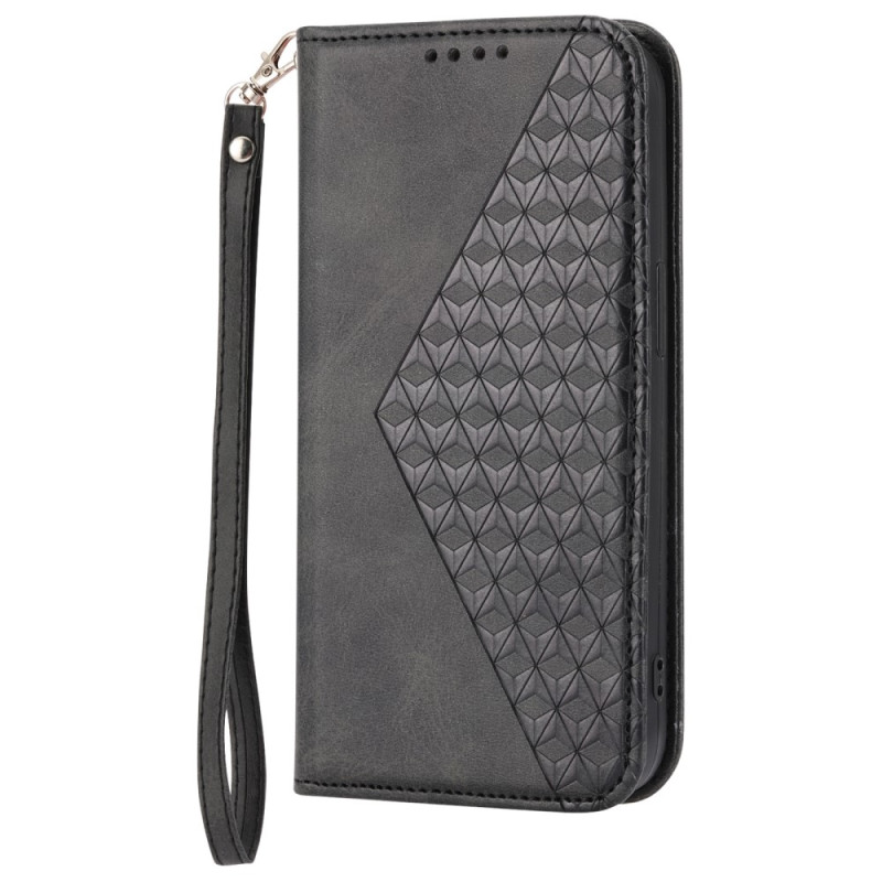 Flip Cover Xiaomi Redmi 12 Pattern Cubes with Strap