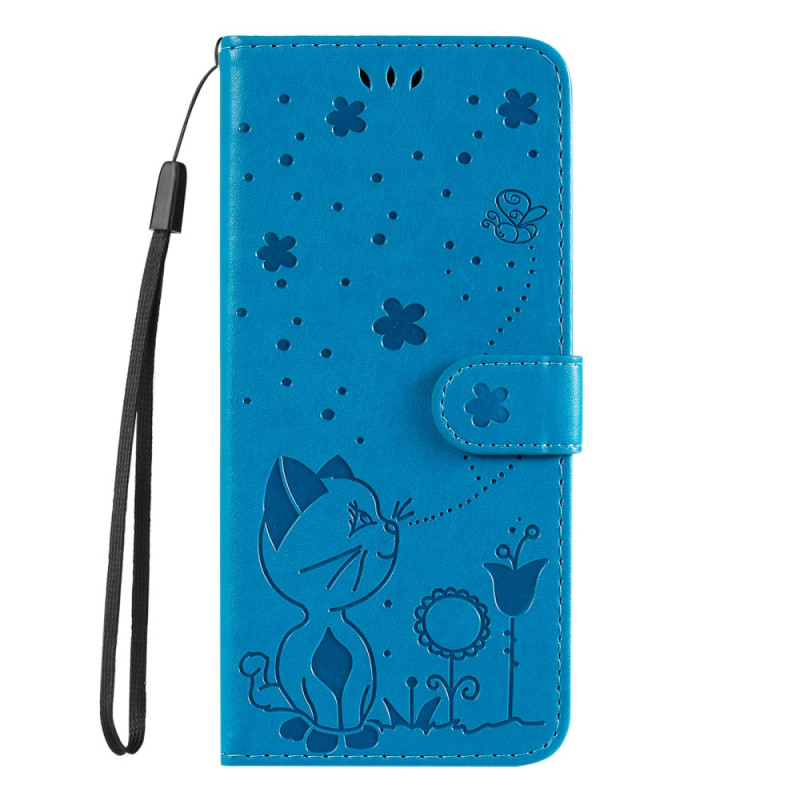 Honor 90 Cat and Bee Lanyard Case