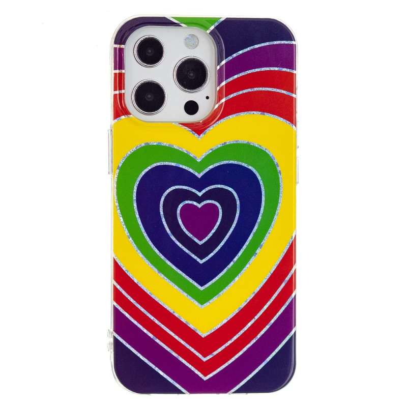 Psychedelic Heart iPhone 15 Pro Case