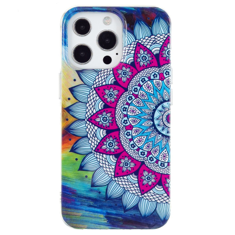 Fluorescent Mandala iPhone 15 Pro Case