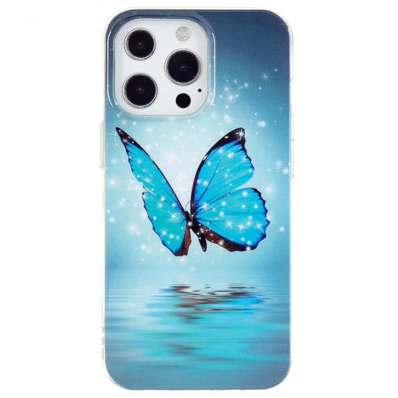 Case iPhone 15 Pro Fluorescent Butterflies
