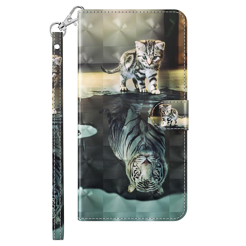 3D Kitten Dream iPhone 15 Pro Case with Strap