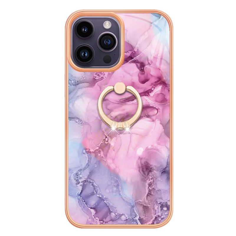 iPhone 15 Pro Max Marble Case with Support Ring