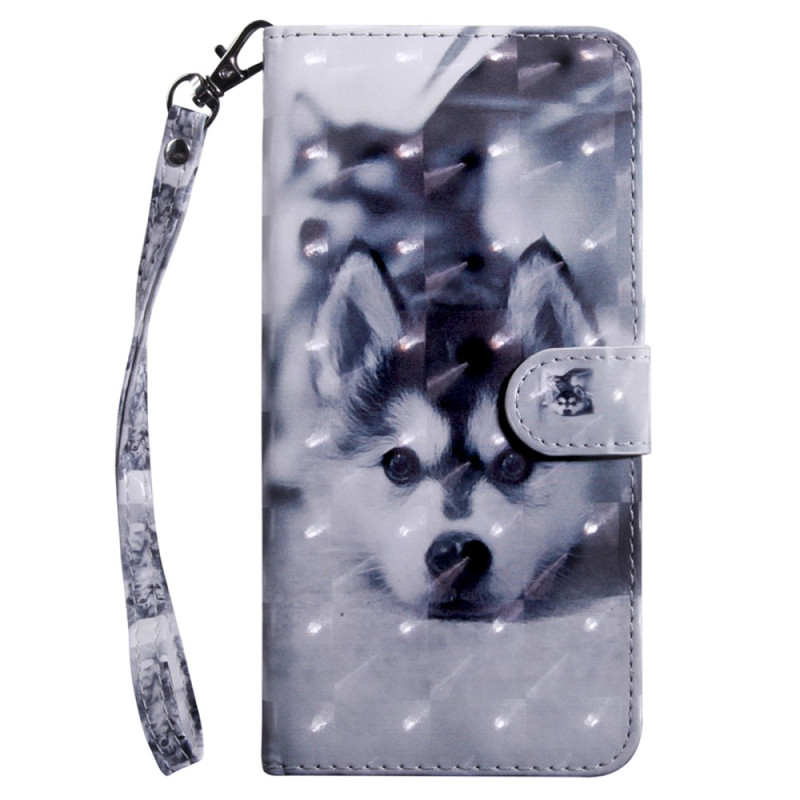 Case iPhone 15 Pro Max Puppy with Strap