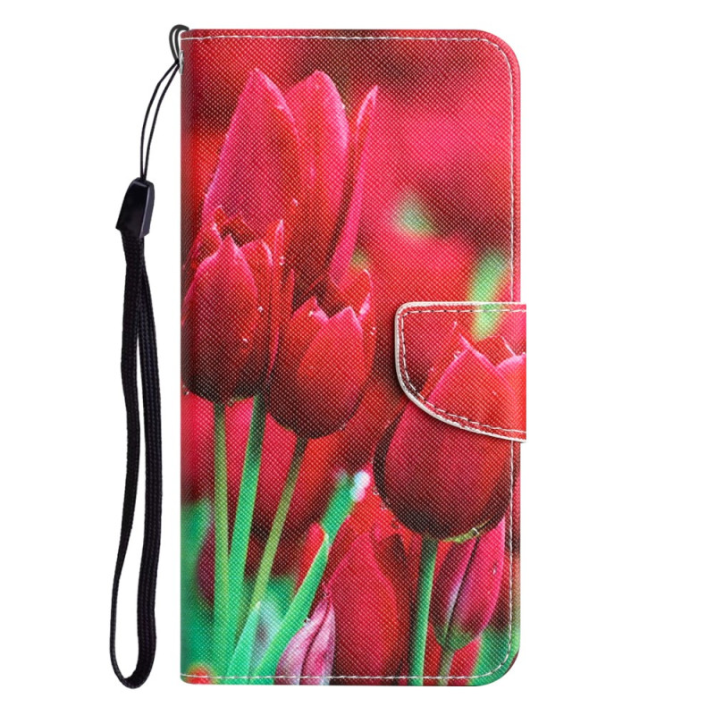 Case iPhone 15 Déclinaison Florale à Lanière