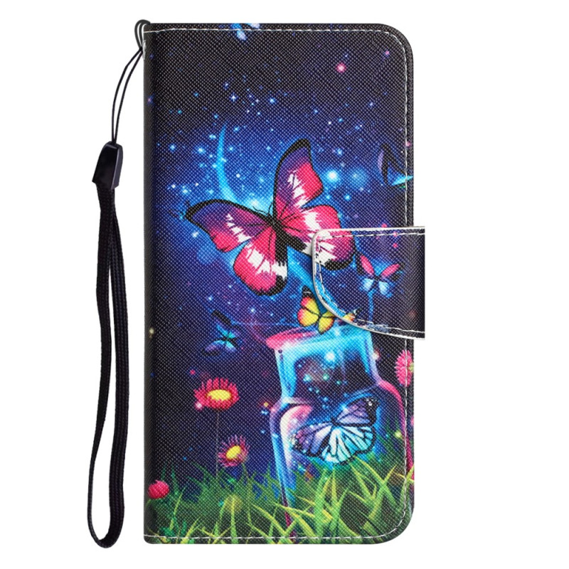 iPhone 15 Magical Butterflies Lanyard Case