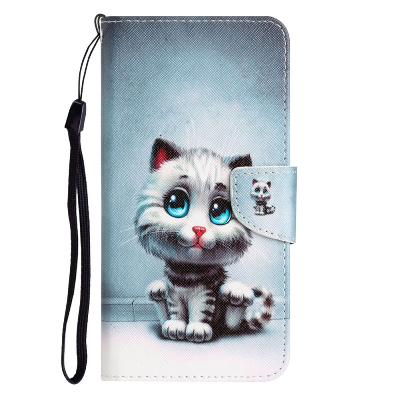 Case iPhone 15 Joli Chat à Lanière