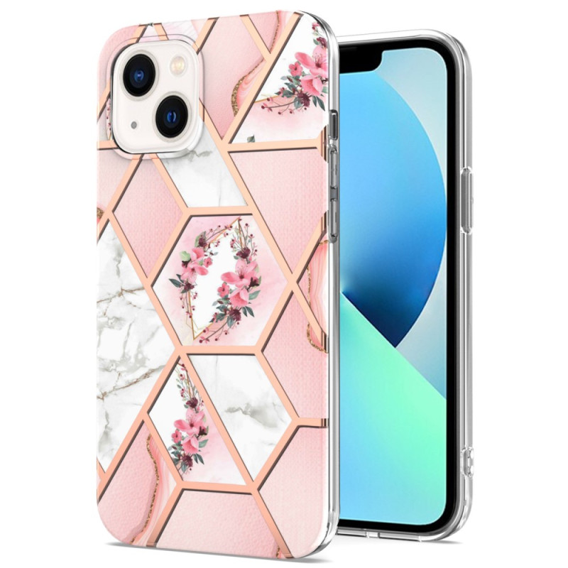 Floral Marble iPhone 15 Case