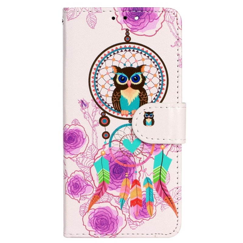 Case iPhone 15 Dreamcatcher Owl with Lanyard