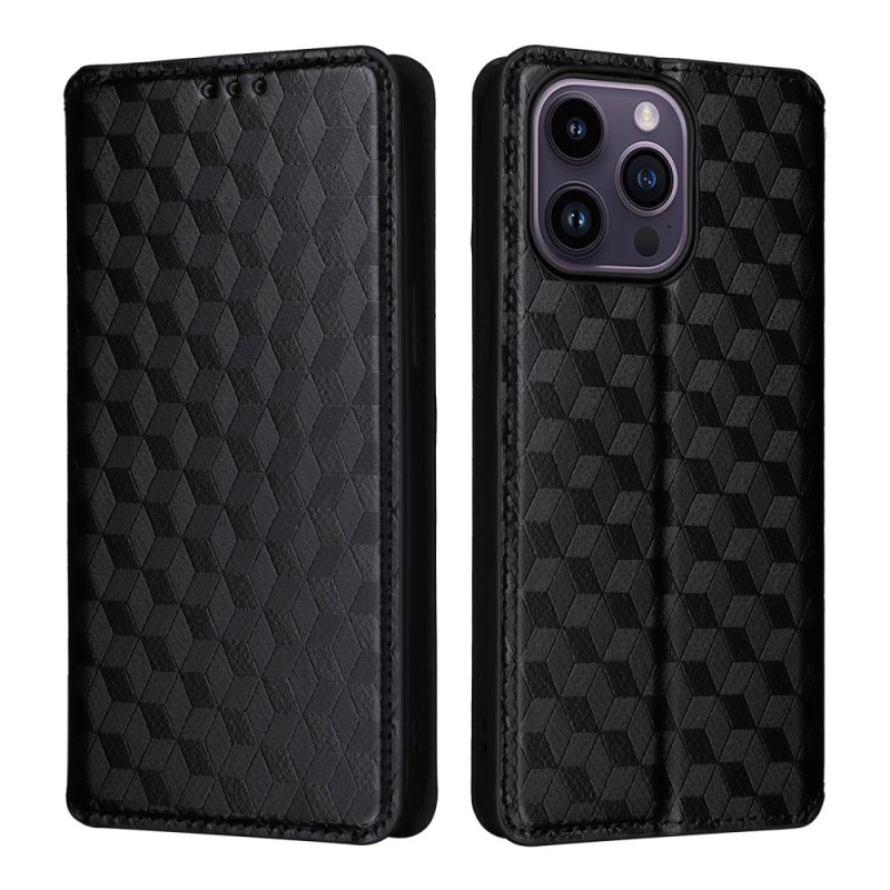 Flip Cover iPhone 15 3D Cubes