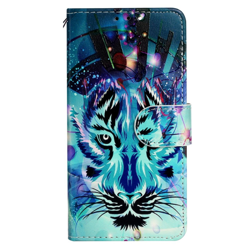 Case iPhone 15 Plus Feline with Strap