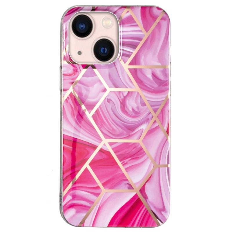 Flashy Geometric Marble iPhone 15 Plus Case