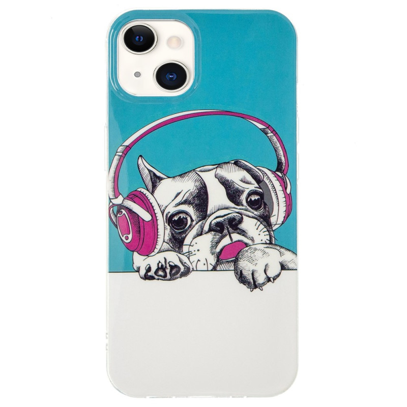 Case iPhone 15 Plus Fluorescent Earphones