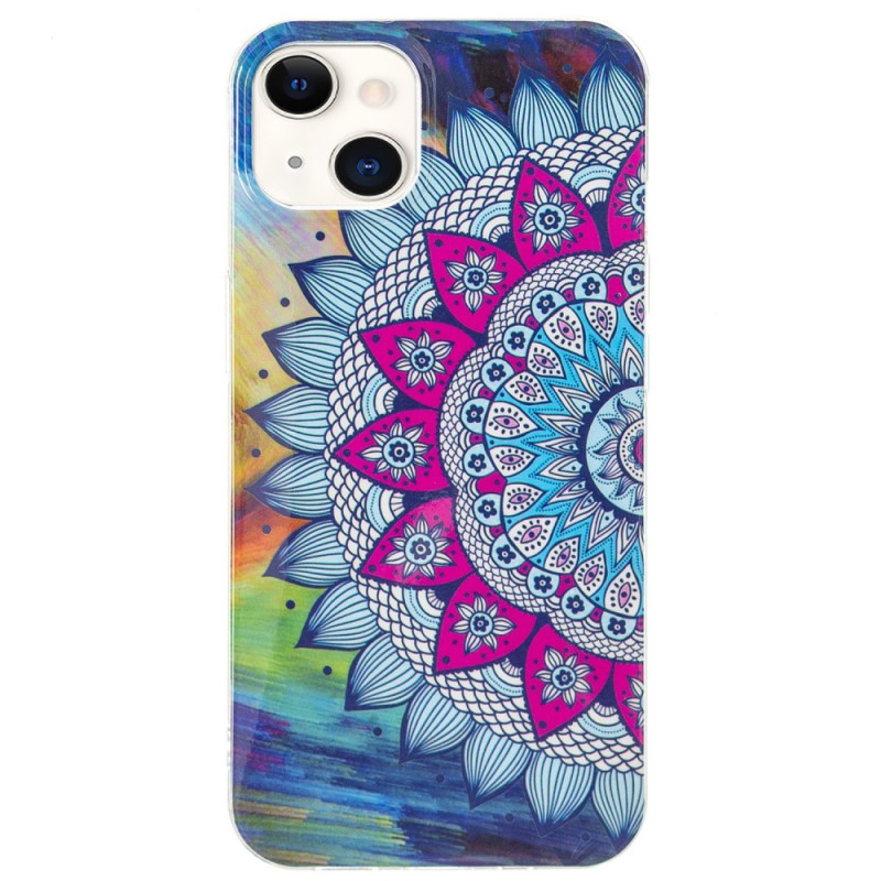 Fluorescent Mandala iPhone 15 Plus Case