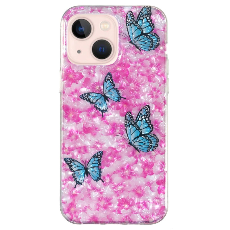 iPhone 15 Plus Case Flowers and Butterflies