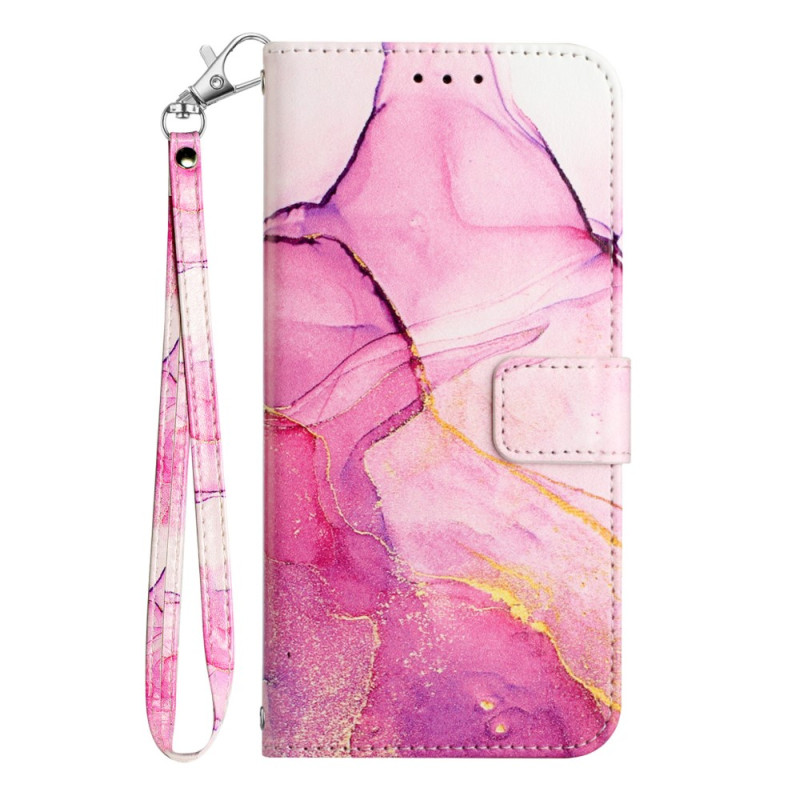 iPhone 15 Plus Marble Case with Strap