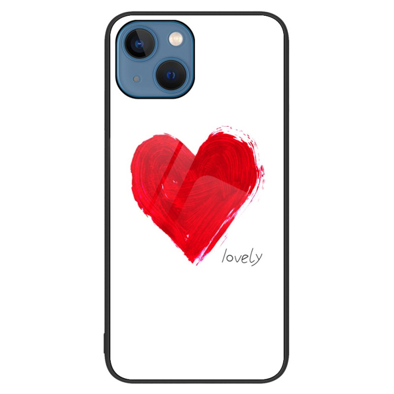 iPhone 15 Plus Hard Cover Glass Heart
