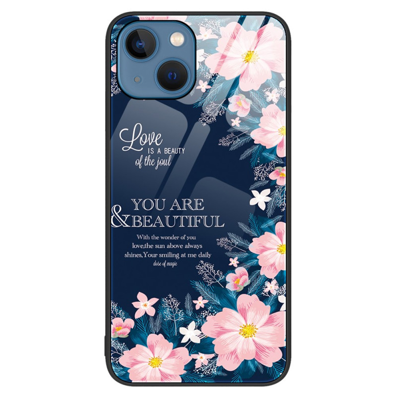 Love Pink Flowers iPhone 15 Plus Case