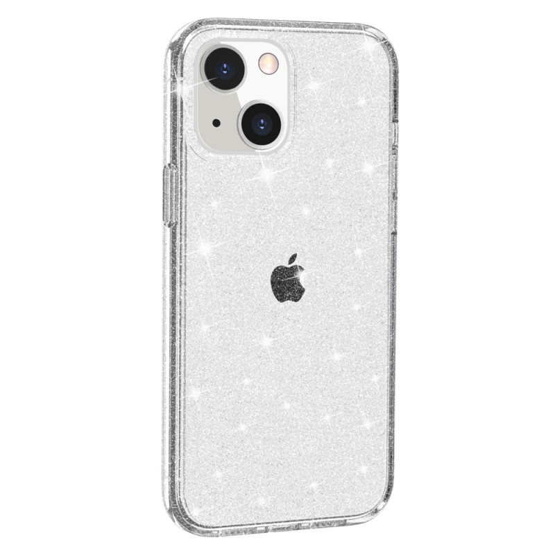 Transparent Glitter iPhone 15 Plus Case