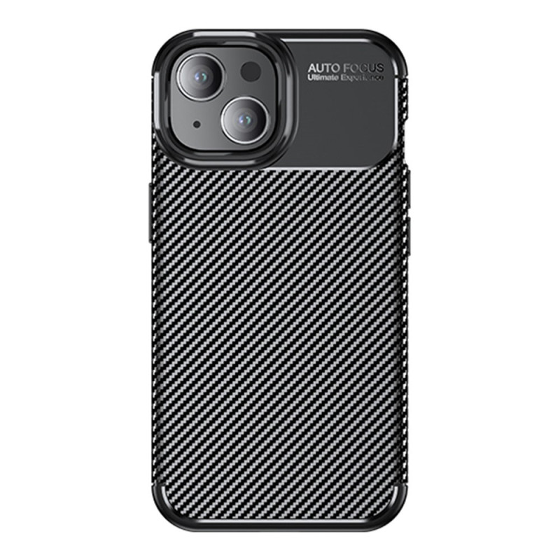 Fibre Texture Carbon iPhone 15 Plus Case