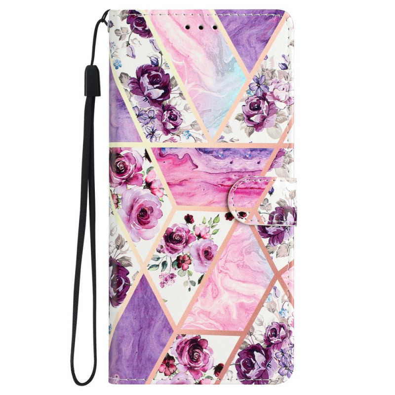 Case iPhone 15 Pro Marble Coloured with Strap