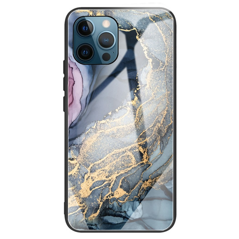 Case iPhone 15 Pro Tempered Glass Marble