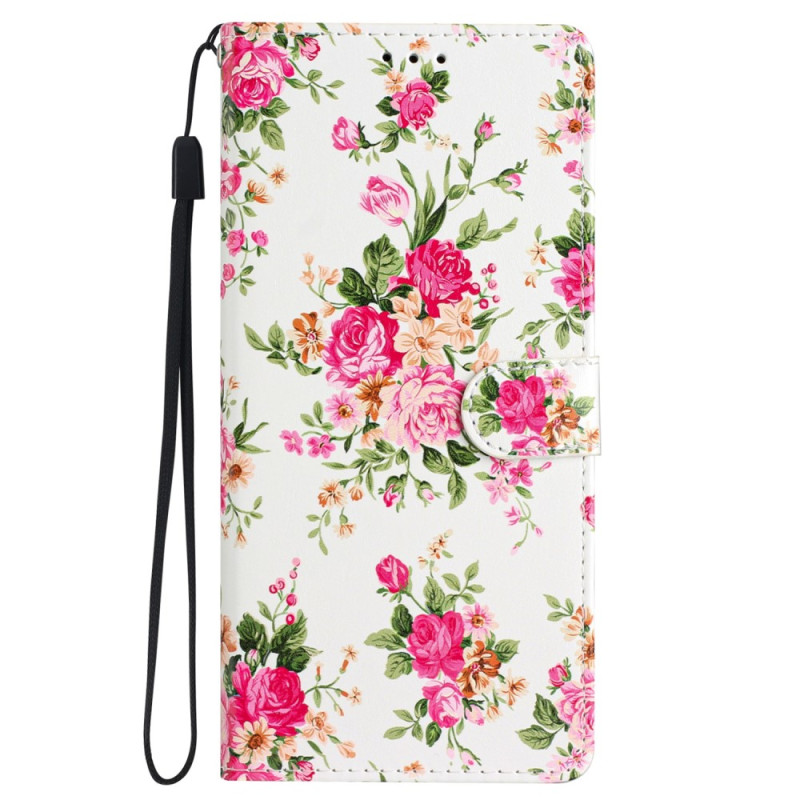 Floral Lanyard Cover for iPhone 15 Pro Max