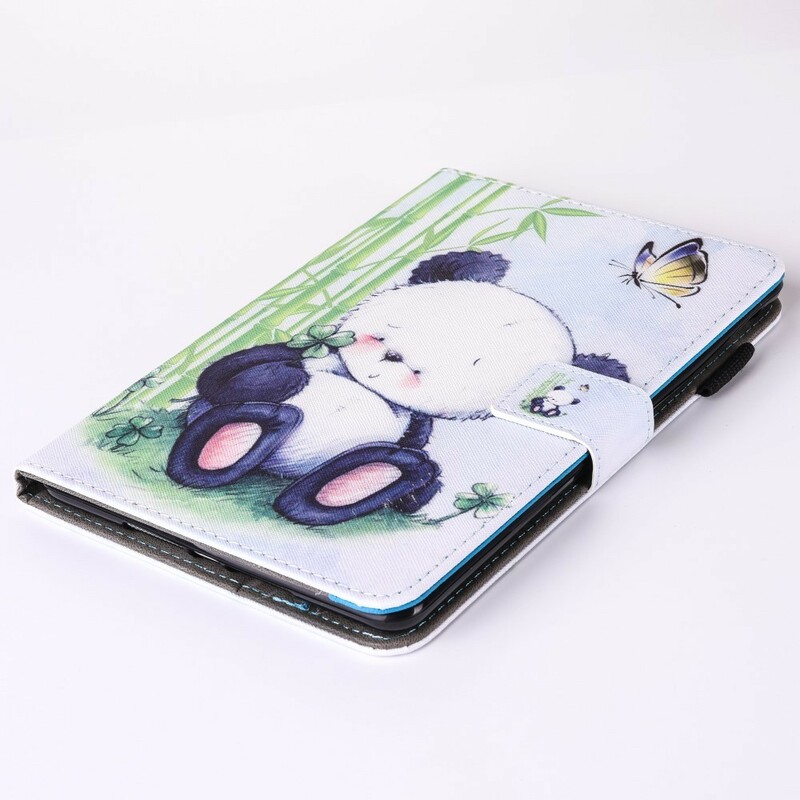 Cover iPad 9.7 pouces (2017) Panda Romantique