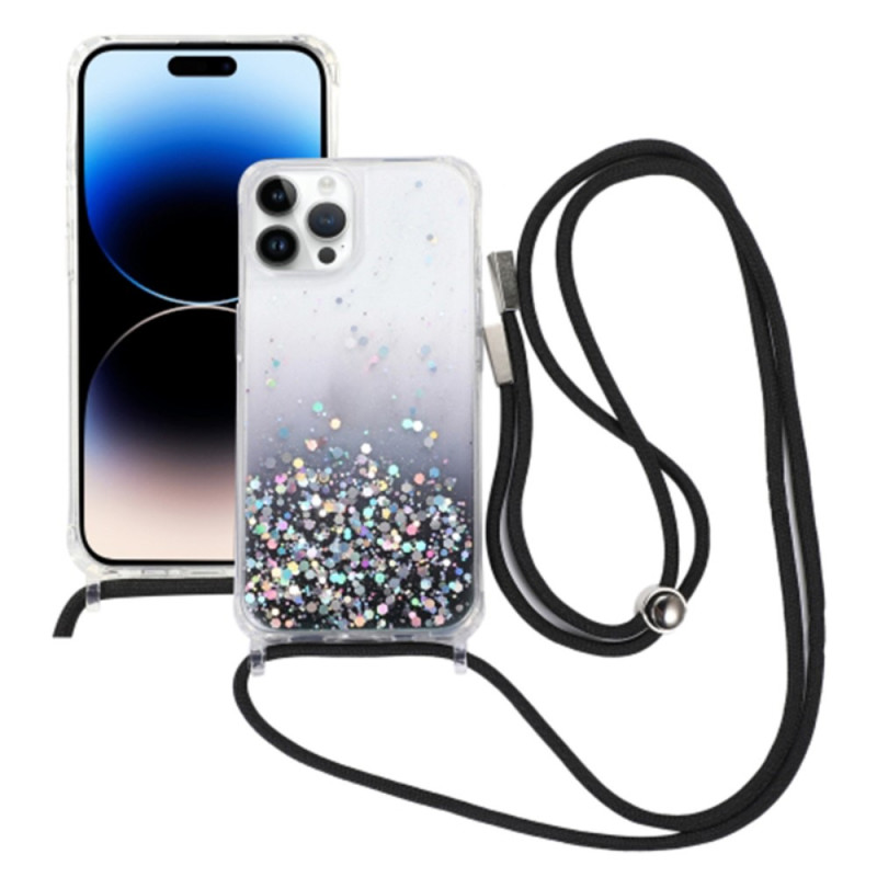 iPhone 15 Pro Glitter Case with Drawstring